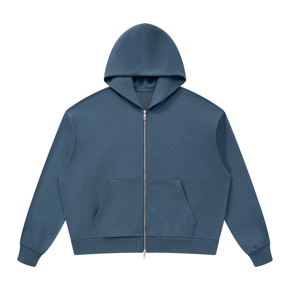 Unisex Drop Shoulder Full Zip Hoodie