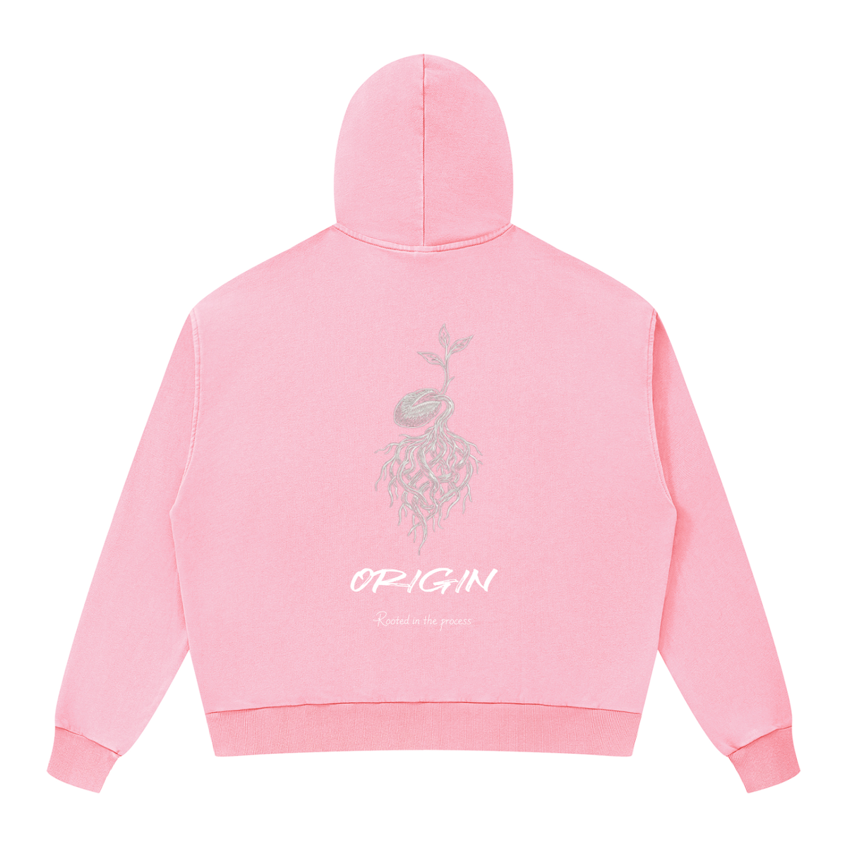 Unisex Mineral Wash Boxy Full Zip Hoodie