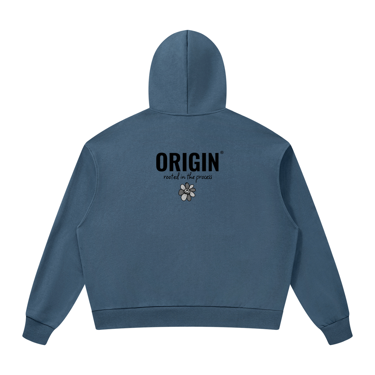 Unisex Drop Shoulder Full Zip Hoodie