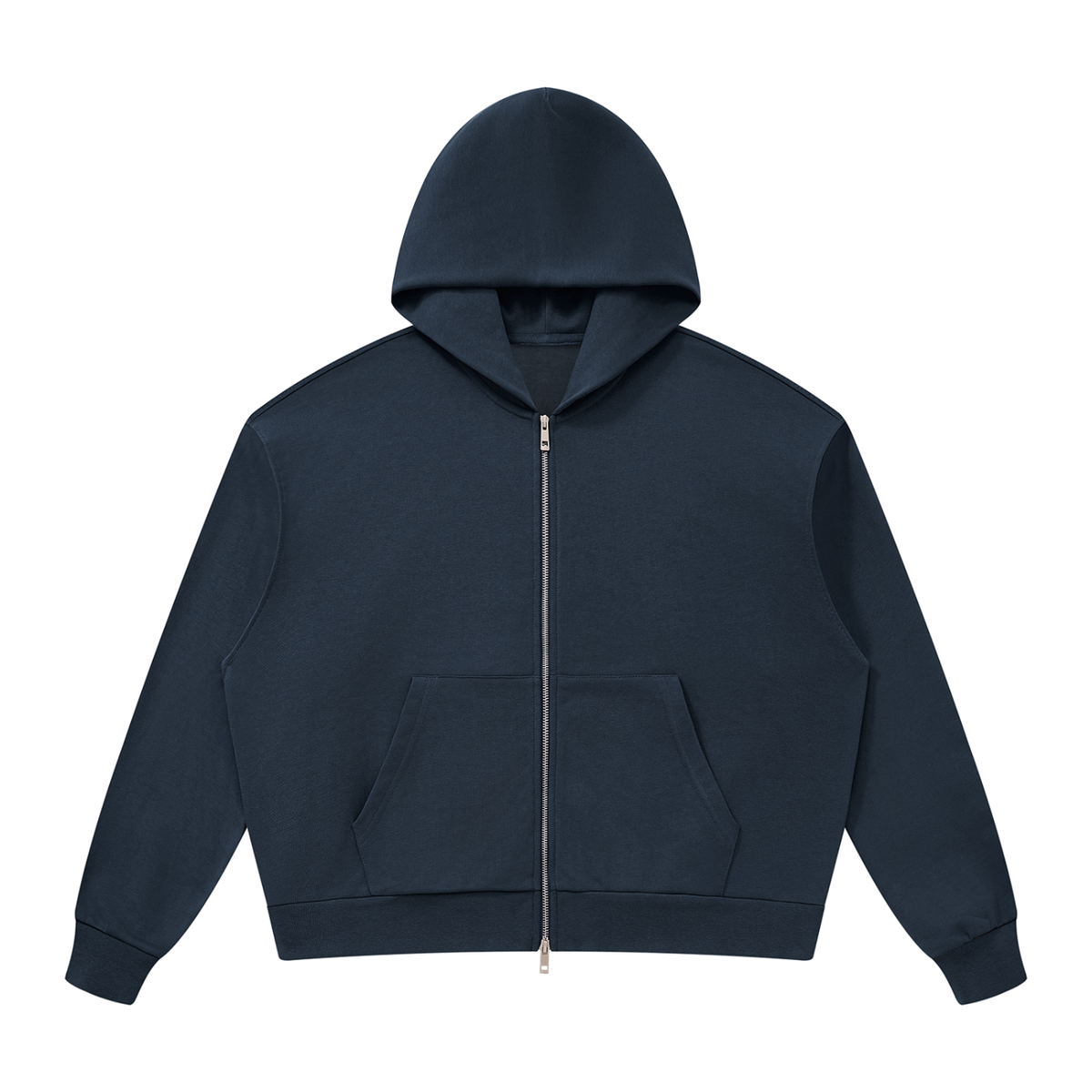 Unisex Drop Shoulder Full Zip Hoodie