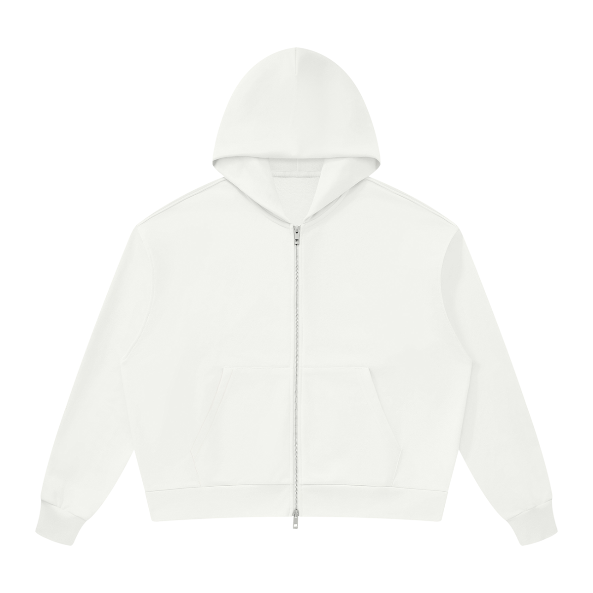 Unisex Drop Shoulder Full Zip Hoodie
