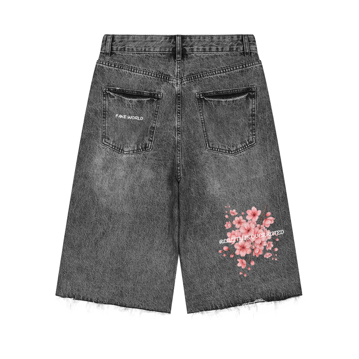 Men’s Vintage Wide Leg Denim Shorts
