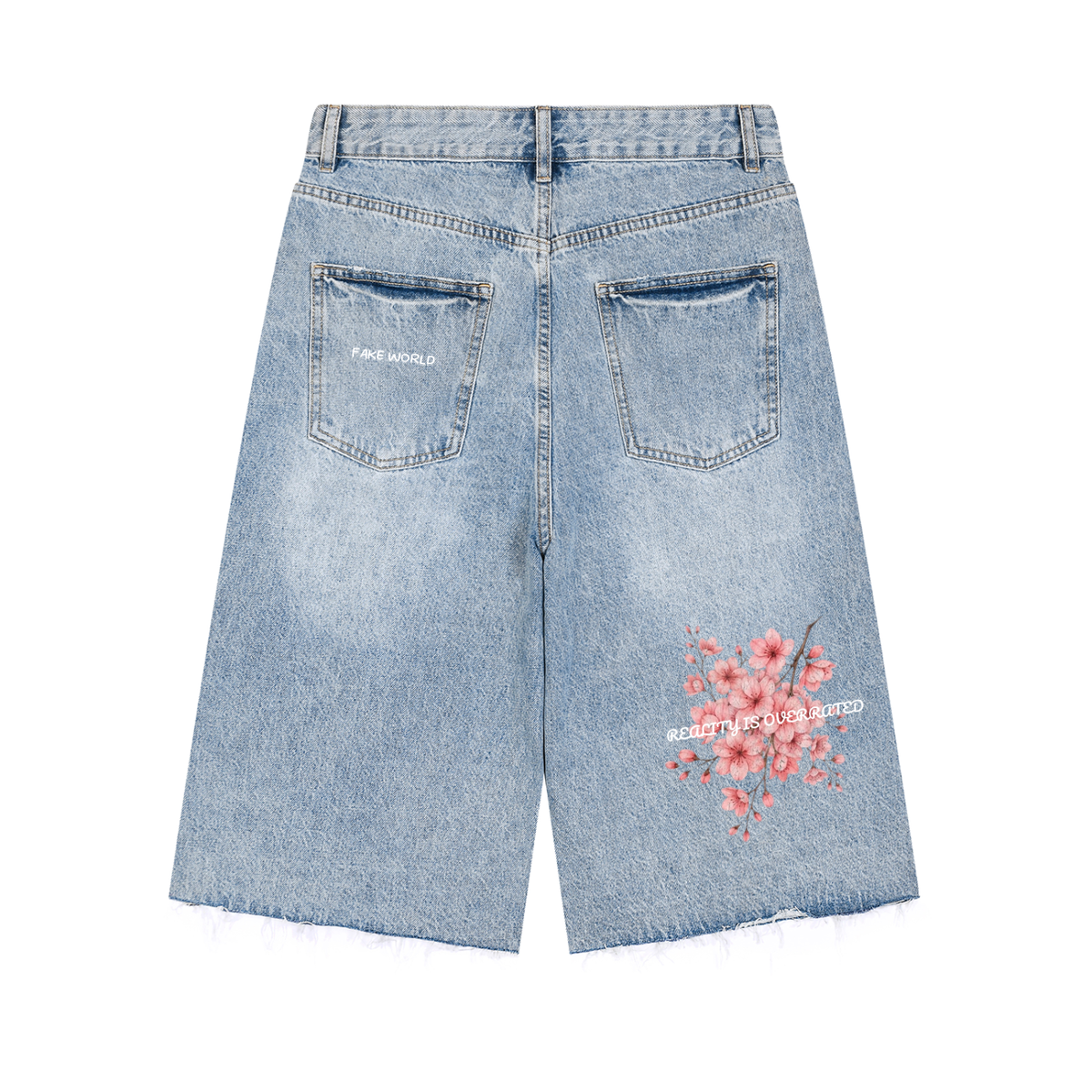 Men’s Vintage Wide Leg Denim Shorts